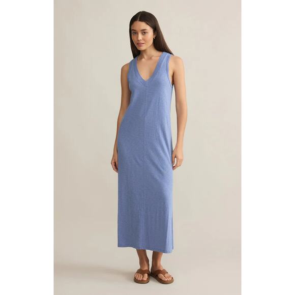 Z Supply Palisades Midi Dress - Sky Blue NWT VARIOUS SIZES - Picture 1 of 5